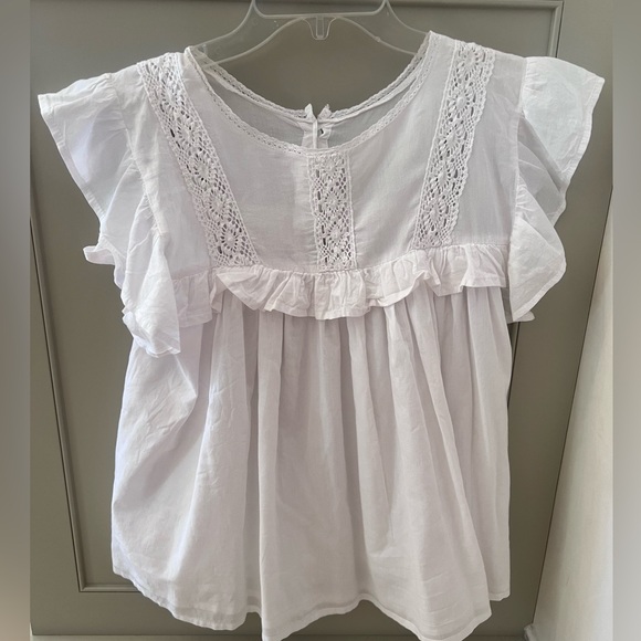 Emerson Fry Tops - Emerson Fry India Collection  Bijou White Top Size XS/S